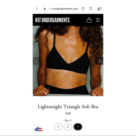 KIT Undergarments Triangle Bra - Picture 1 of 5